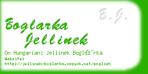 boglarka jellinek business card